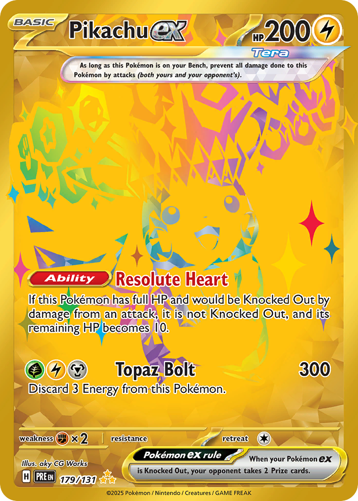 Prismatic Evolutions Pikachu ex #179/131